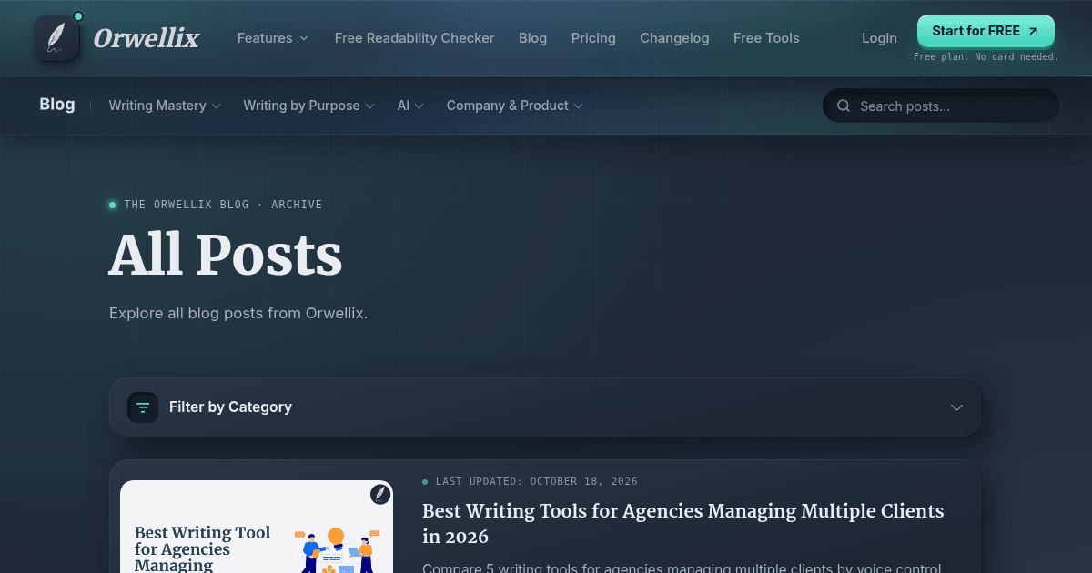 Blog Posts - Page 7 | Orwellix Blog