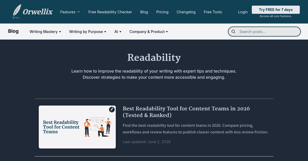 Readability - Tips for Improving Your Writing | Orwellix Blog